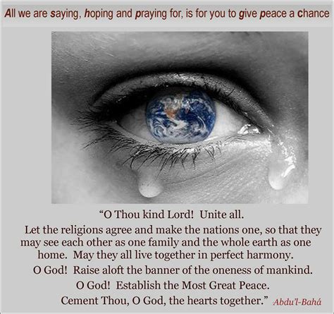 baha'i prayers for peace
